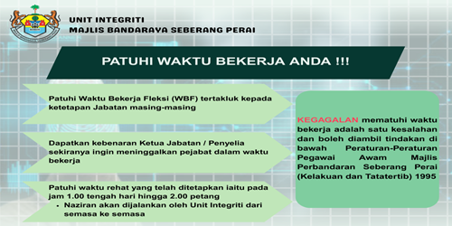 integriti waktu bekerja