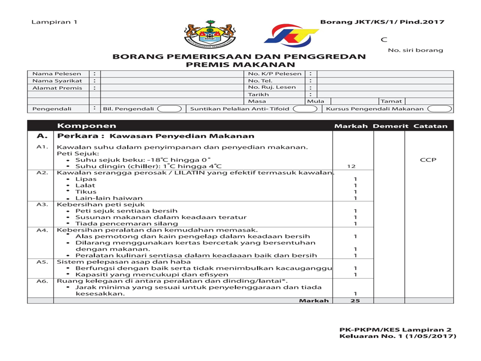 Food Premises Grading Criteria (37)