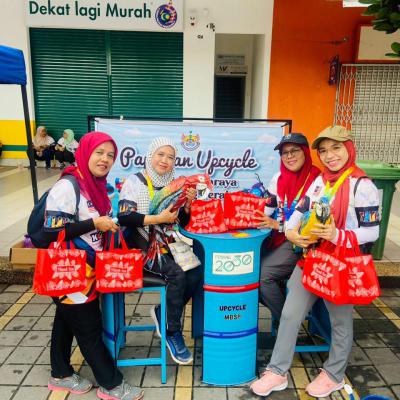 PAMERAN UPCYCLE HARI SUKAN NEGARA DEPAN PEJABAT AHLI PARLIMEN BUKIT MERTAJAM